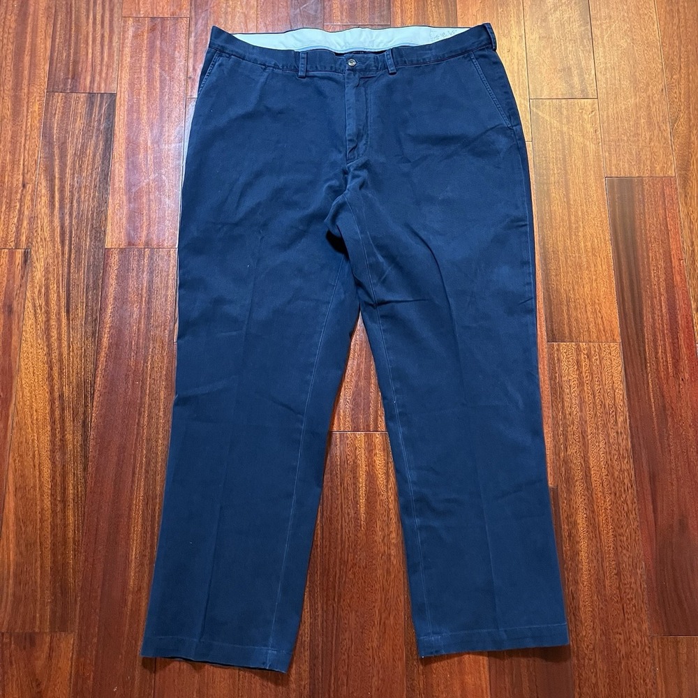 Polo Ralph Lauren Pants Mens 42x32 (41x30) Navy Blue Classic Fit Chino Casual